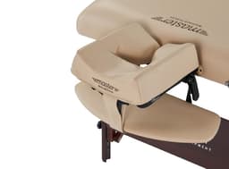 Master Del Ray S30" Portable Massage Table – 72" x 30", 3" Memory Foam Cushion, Adjustable 24–34" Height, Beige PU, 750 lbs Capacity, Professional Therapist Table-2