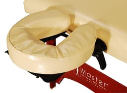 Master Caribbean Vista Portable Massage Table – 28"x72", Memory Foam Cushion, Adjustable Height 23"-33", Oil & Waterproof PU, Mahogany Legs, Includes Face Cradle & Armrest-2
