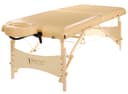 Master Balboa 30" Portable Massage & Exercise Table – 75" Length, 1.6" Multi-Layer Foam, Adjustable 24–34" Height, Beige PU, Auto-Lock Legs, Face Cradle & Armrest-0