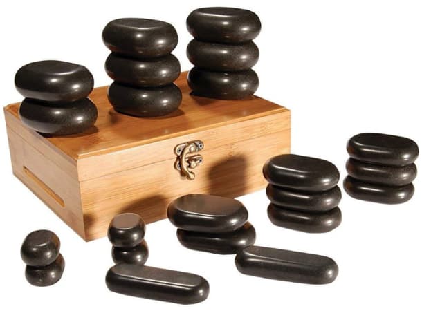 Master Body Massage Basalt Stone - 22 Pcs Set