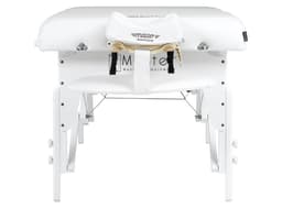 Master Montclair Pro 31" White, Extra Wide Portable Massage Table, 72" Length, 3" Multi-Layer Memory Foam, Snow White PU, Adjustable 24–34" Height, Lightweight Wood Frame-3