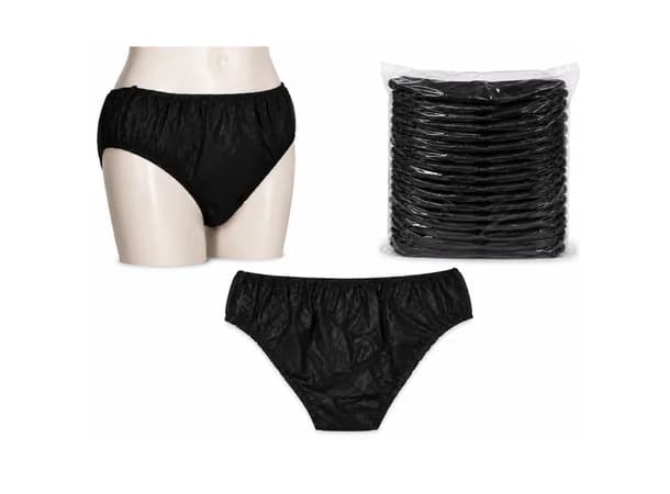 Disposable Nonwoven Ladies Panty – 100 Pcs (Black)