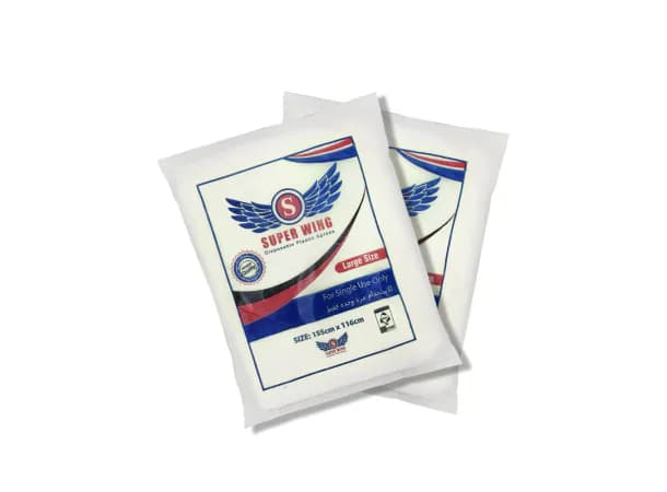 Disposable Plastic Aprons – 155cm × 116cm (50 pcs)