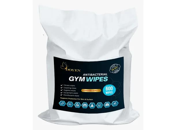 Doyen Antibacterial Gym Wipes – Standard Quality, 600Wipes/ Roll
