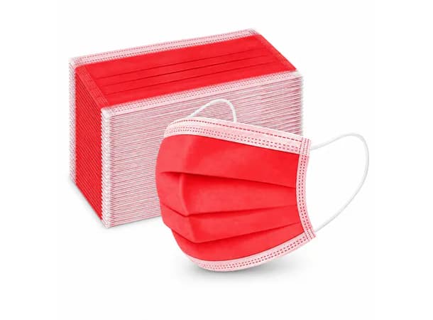 Face Mask Red 1 Box - 50pcs