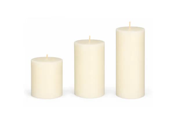 Pillar candles set of 3 (3x6 inch)