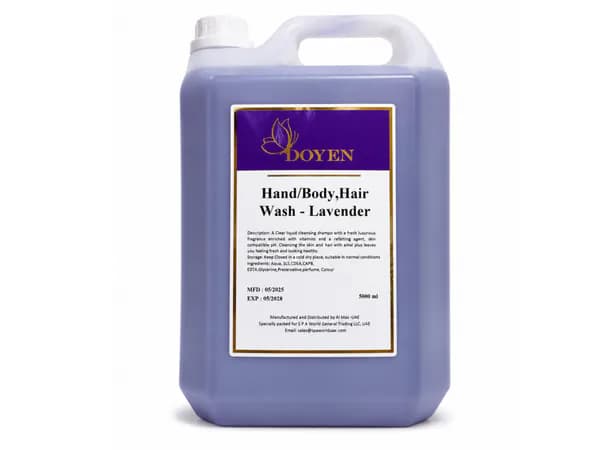 Premium Hand, Body & Hair Wash – Lavender (5 Liter)