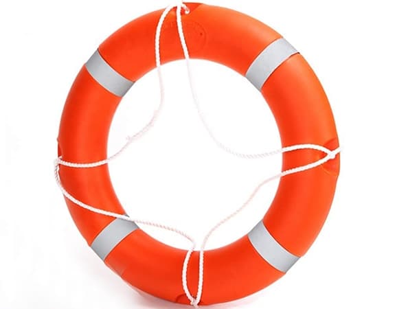 Life Buoy Ring Red – Emergency Safety Float with Reflective Tape