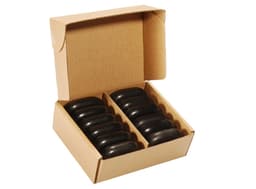 Master Medium Ovular Basalt Stone – 12 Pcs Set-0