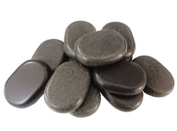 Master Medium Ovular Basalt Stone – 12 Pcs Set-1