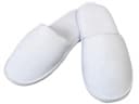 Disposable Spa Slippers – White Coral Fleece & Cotton (Open Toe),200 pairs per carton-2