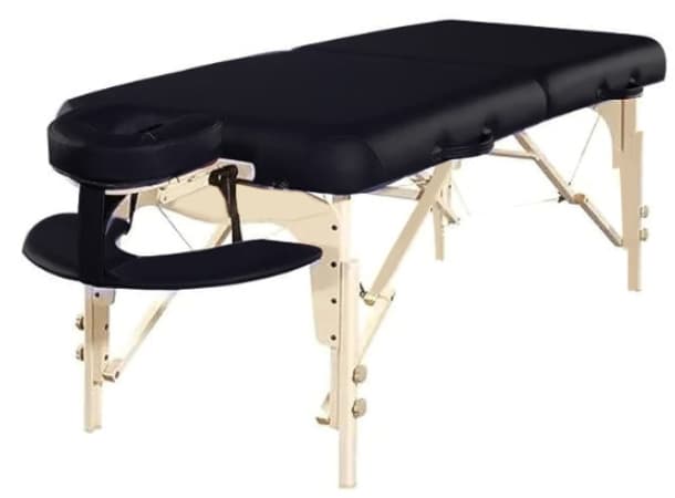 Master PLL1 S30" Luban Landmark Portable Massage Table – 30" Width, Adjustable Height 24"-34", 3" Multi-Layer Foam, PU Upholstery (Beige, Agate Blue, Burgundy, Black), 551 lbs Capacity