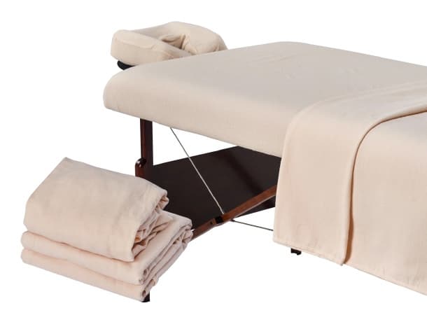 Master Massage Cotton Flannel Sheets Set – 3-Piece Set, 100% Cotton