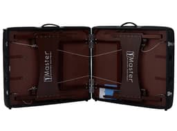 Master Roma LX S28 Portable Massage Table – 28"x72" with Memory Foam, Adjustable Height 24"-34", Oil & Waterproof PU, Walnut Legs, Includes Face Cradle & Armrest-4