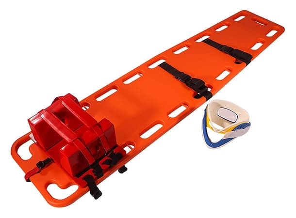 Life Saving Equipment Set – Spine Board, Neck Collar & Immobilizer