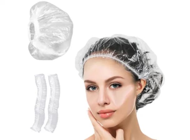 Disposable Waterproof Shower Cap, Spa, Salon & Hotel Bathing Hair Protection Cap (1 pack-50 pcs)