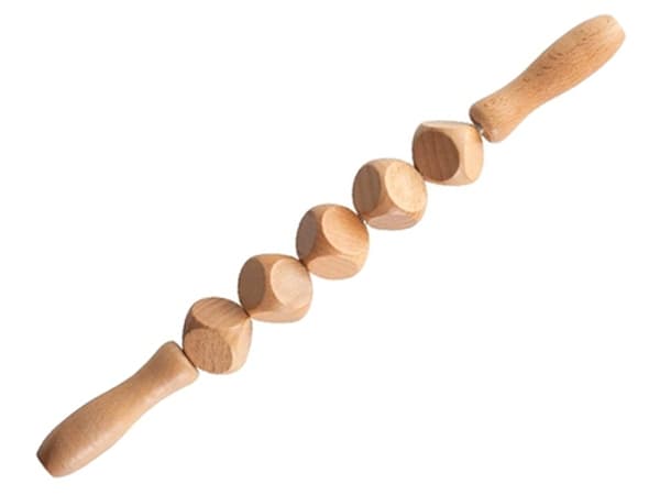 Wooden Cubed Roller Stick Massager – Deep Tissue & Lymphatic Tool